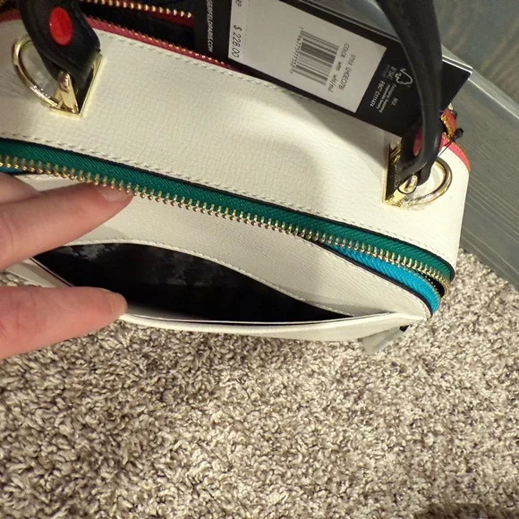 Karl Lagerfeld Multi Color Studded Leather Camera Bag - Picture 3 of 10